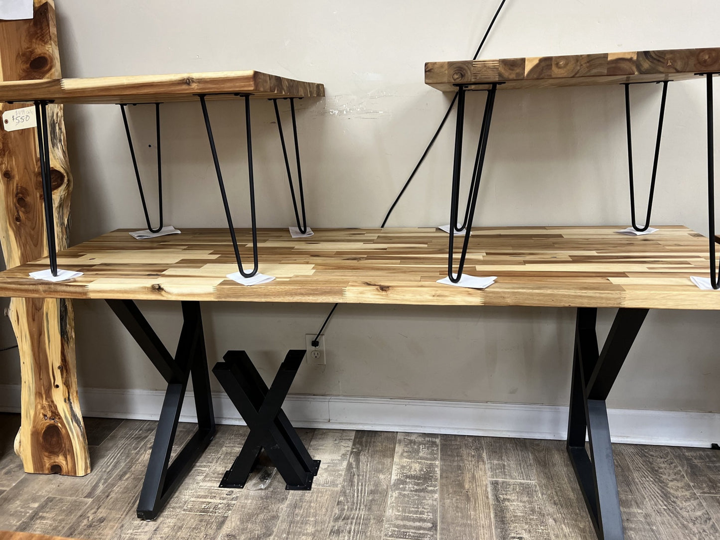 Arcada Butcher Block Table Set
