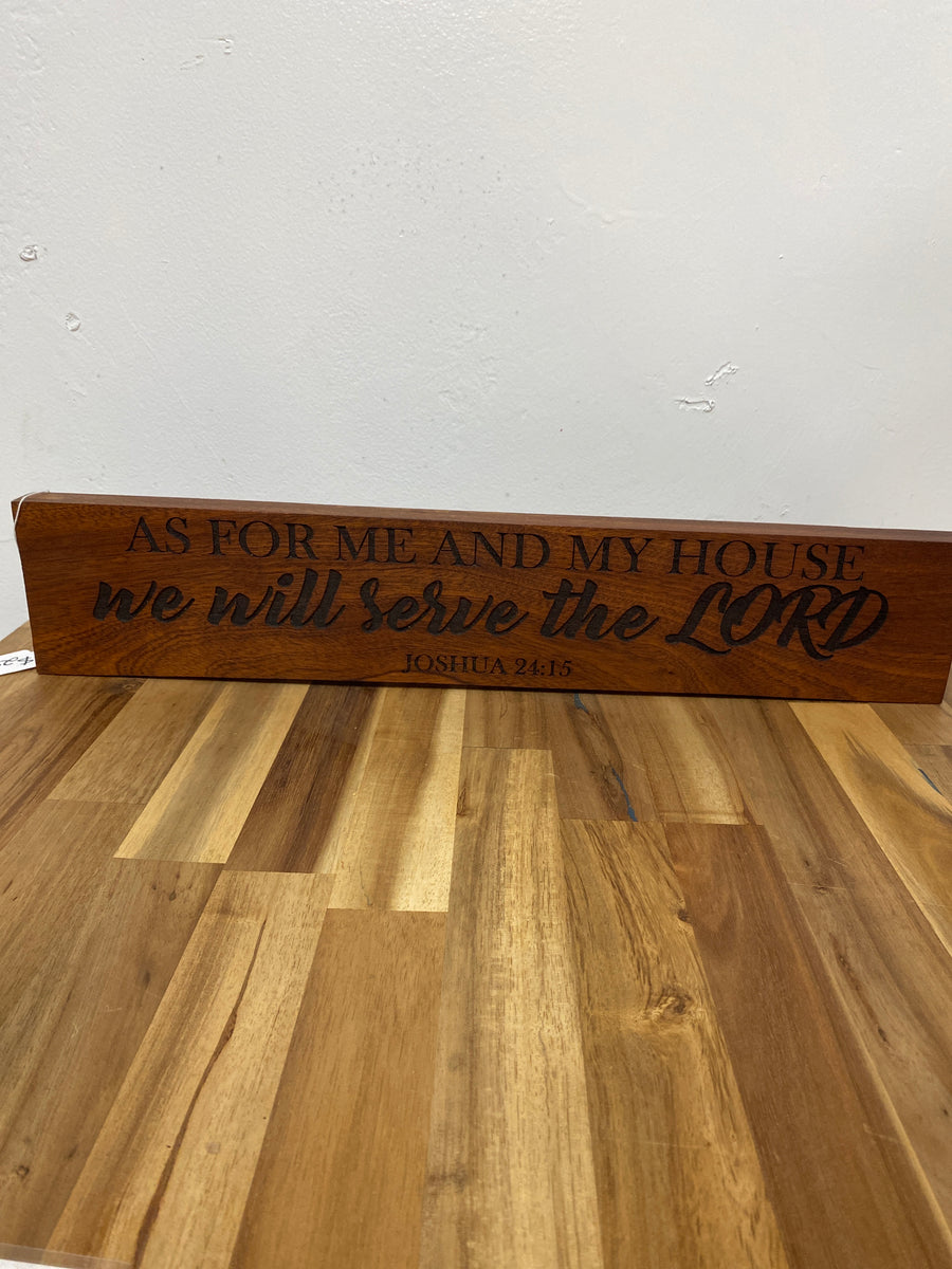 Joshua 24:15- Wood Art