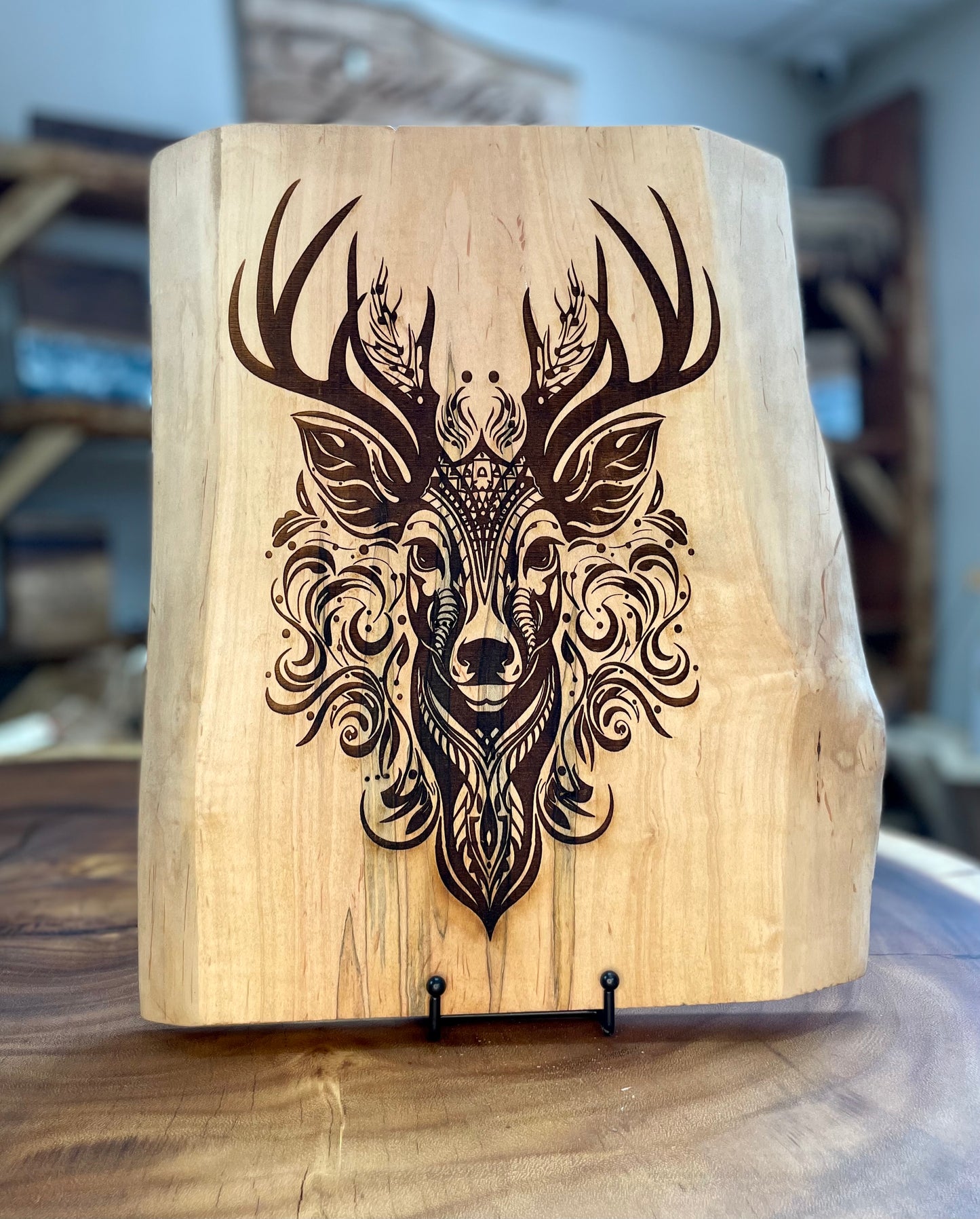 Deer Wall Hanging- Wood Art