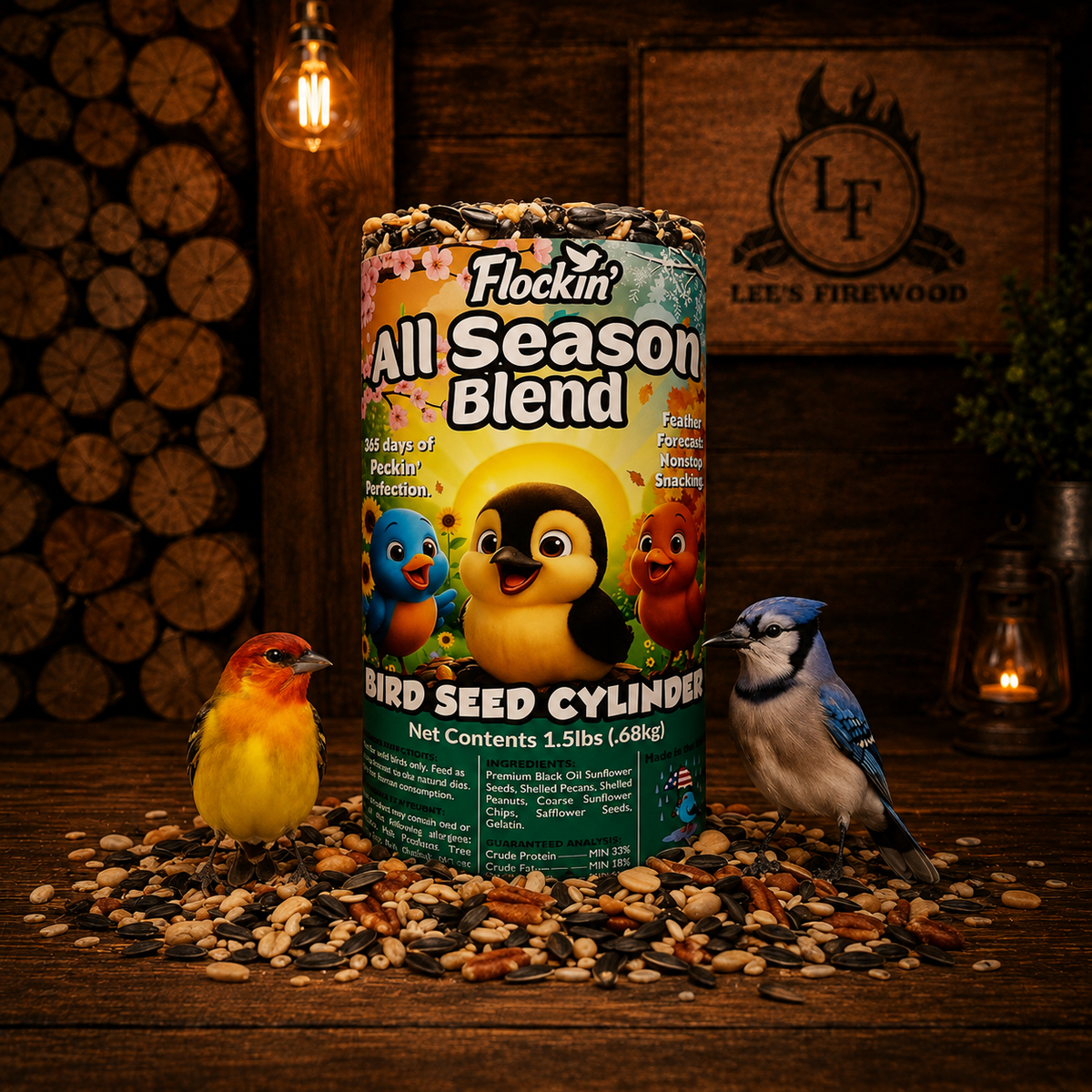 Flockin Birds Seeds and Cylinder