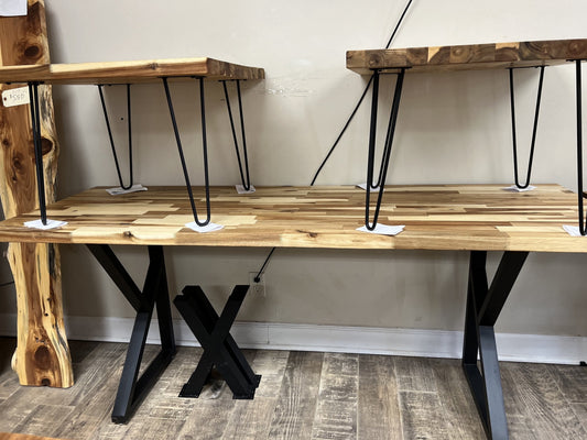 Arcada Butcher Block Table Set