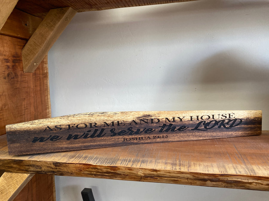 Joshua 24:15- Wood Art