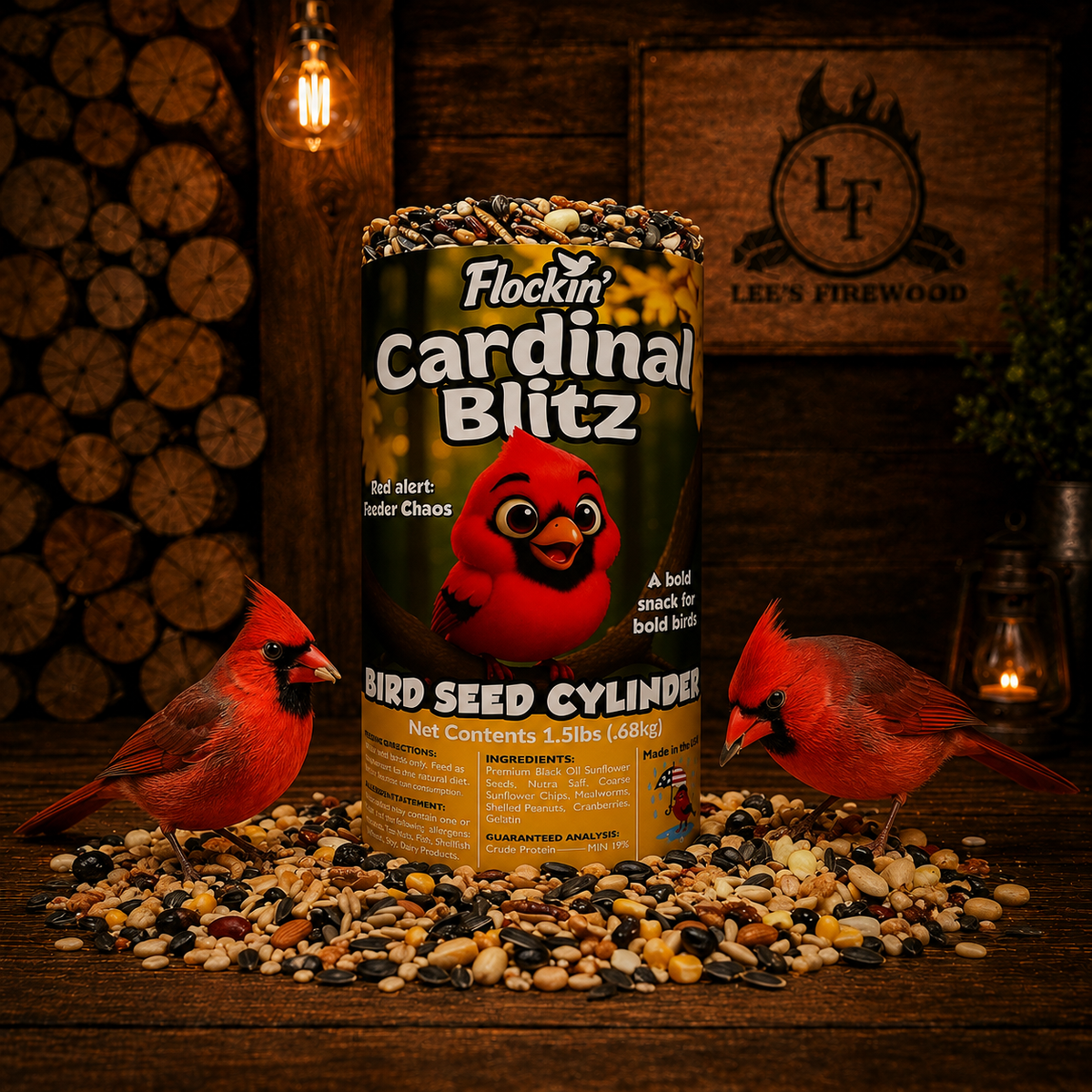 Flockin Birds Seeds and Cylinder