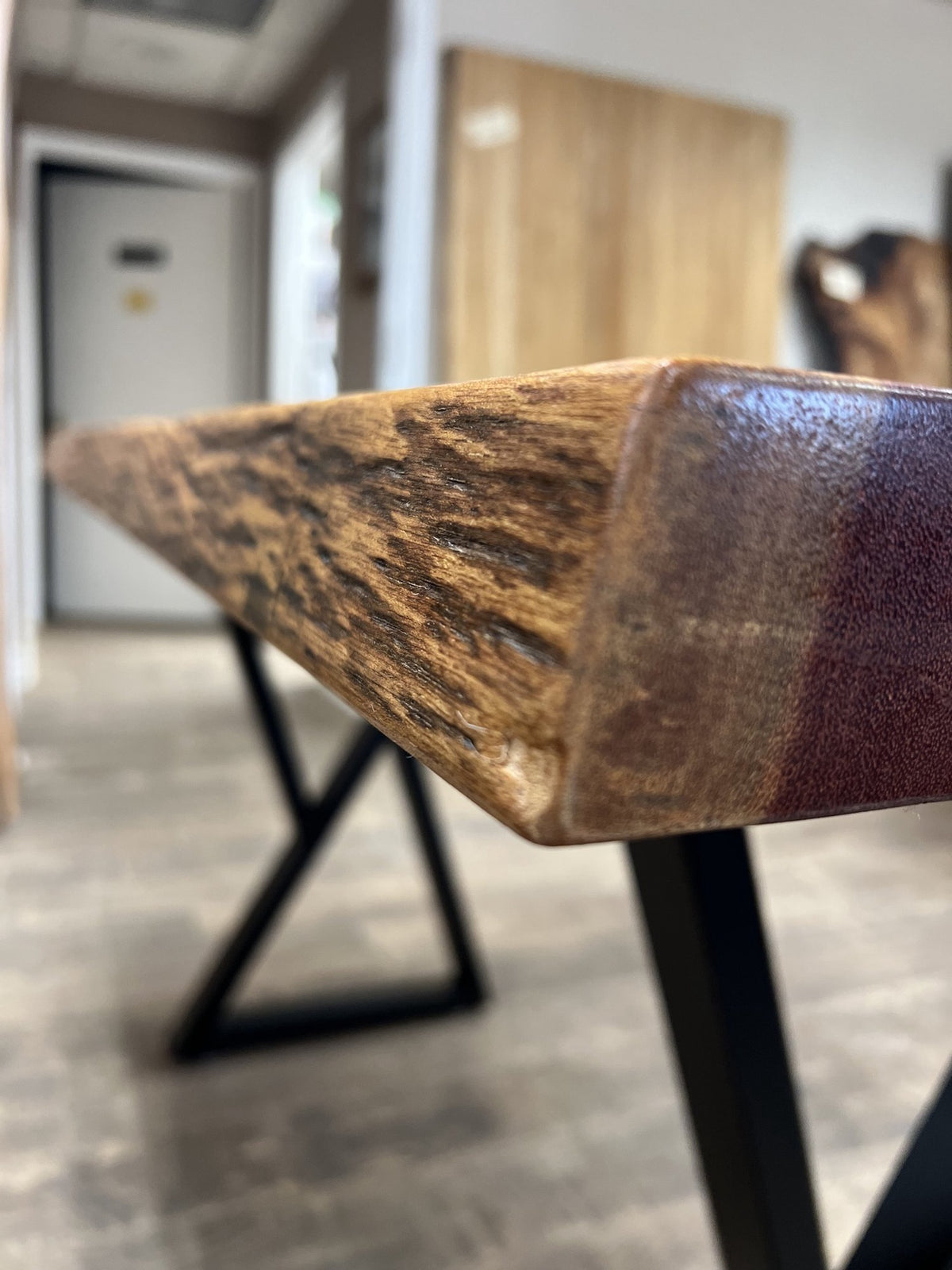 Puple Heart Table SALE! Curly Purple Heart Table- $349 OFF! – Lee's Firewood