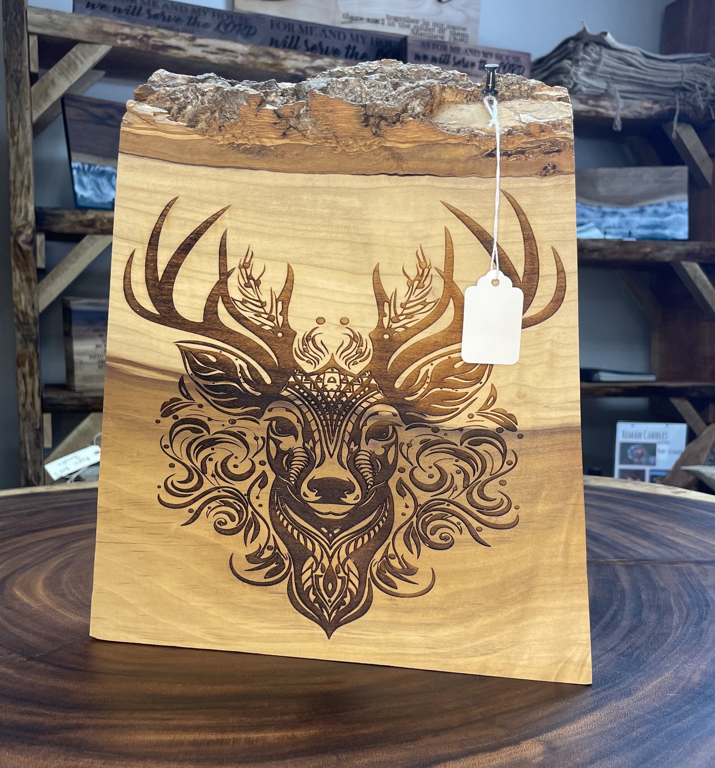 Deer Engraving- Wood Art