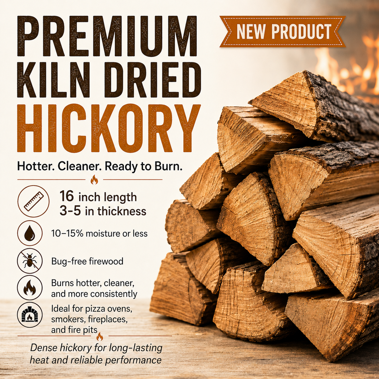 Kiln Dried Hickory