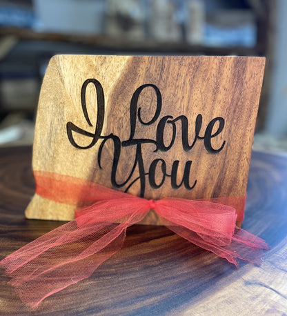 I Love You - Wood Art