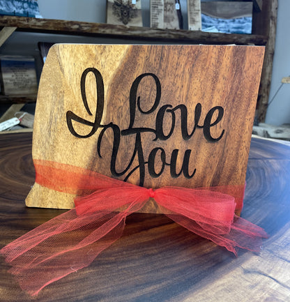 I Love You - Wood Art