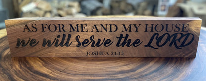 Joshua 24:15- Wood Art