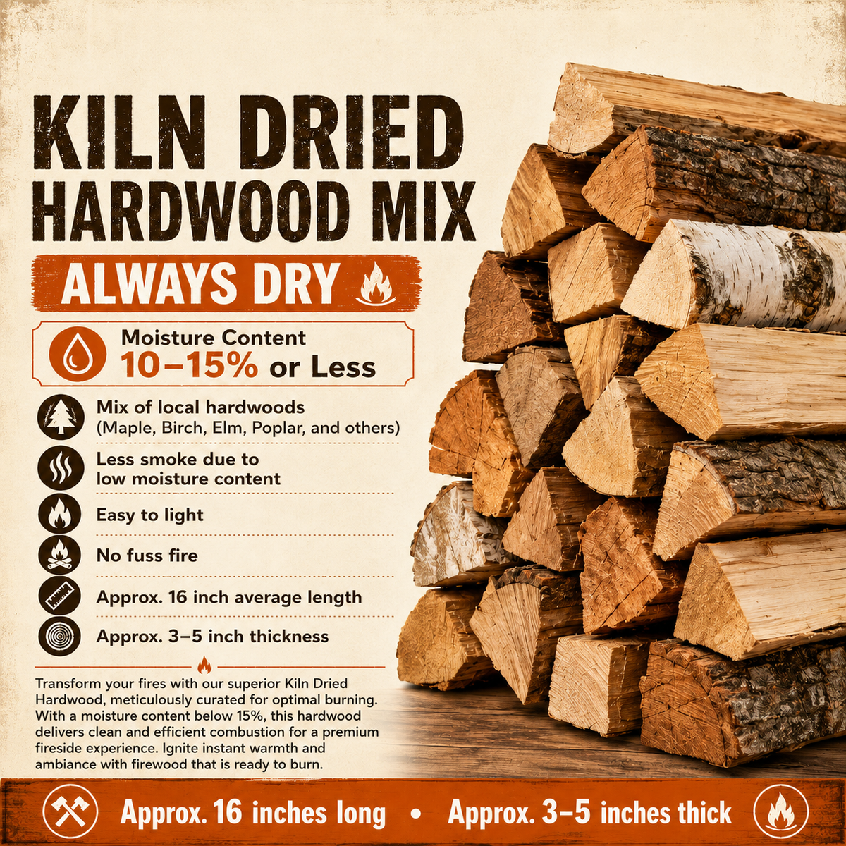 Kiln Dried Hardwood
