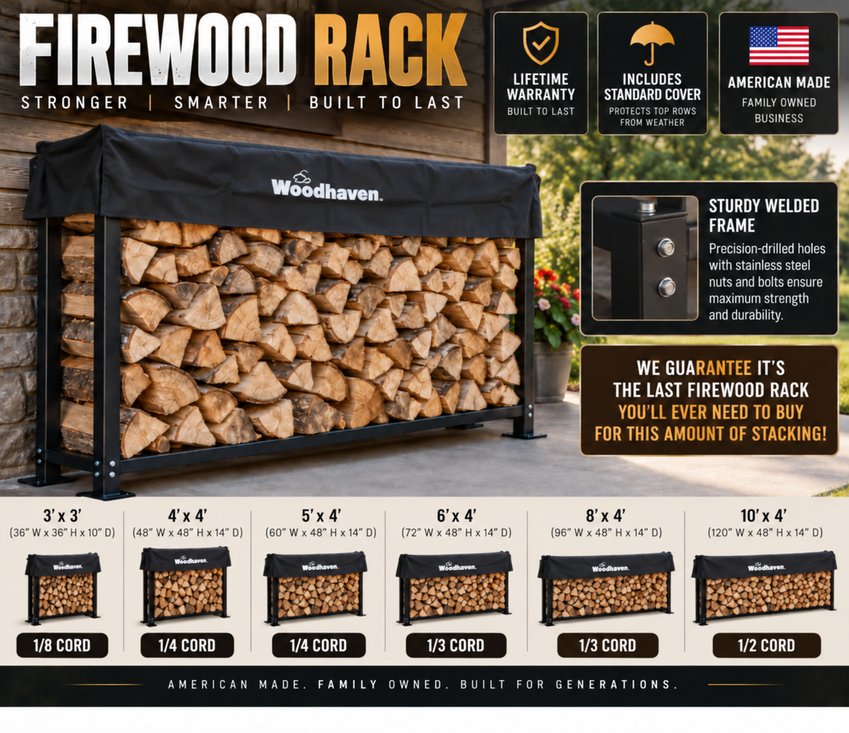 Woodhaven® Firewood Racks