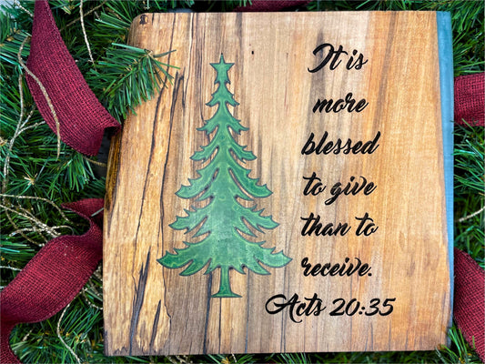 More Blessed to Give- Acts 20:35